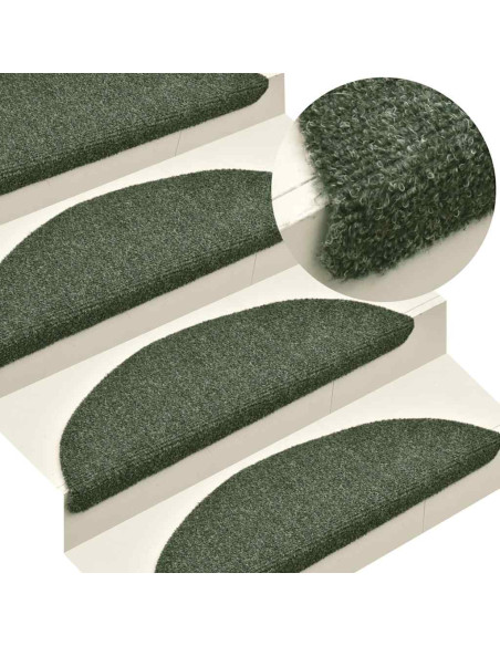 Tappetini Autoadesivi per Scale 20 pz Verdi 65x21x4 cm