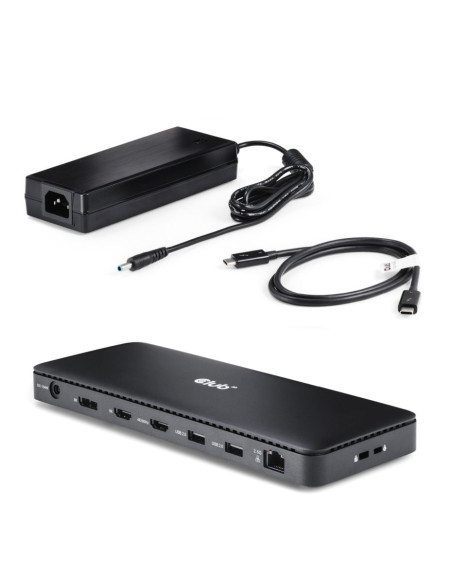 CLUB3D Thunderbolt 4 Certified 11-in-1 docking station per dispositivo mobile Universale Nero