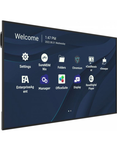 Viewsonic CDE7530 visualizzatore di messaggi 190,5 cm (75") Wi-Fi 450 cd/m² 4K Ultra HD Nero Processore integrato Android 11