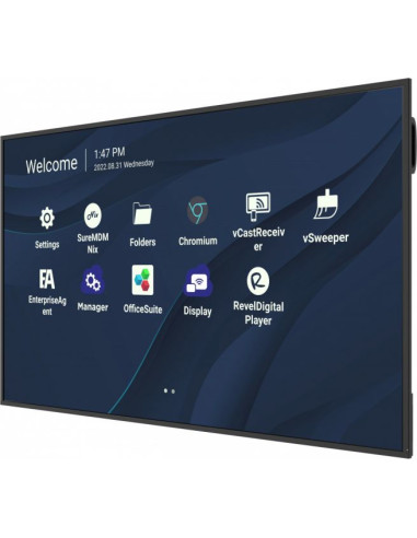Viewsonic CDE7530 visualizzatore di messaggi 190,5 cm (75") Wi-Fi 450 cd/m² 4K Ultra HD Nero Processore integrato Android 11