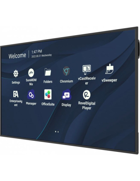 Viewsonic CDE7530 visualizzatore di messaggi 190,5 cm (75") Wi-Fi 450 cd/m² 4K Ultra HD Nero Processore integrato Android 11