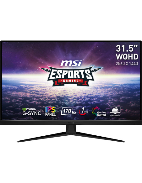MSI G321Q Monitor PC 80 cm (31.5") 2560 x 1440 Pixel Wide Quad HD Nero