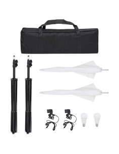 Kit Studio Fotografico con Set di Luci, Fondale e Riflettore