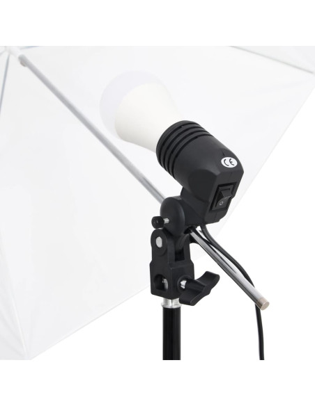 Kit Studio Fotografico con Set di Luci, Fondale e Riflettore