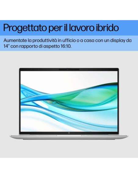 HP ProBook 460 G11 Intel Core Ultra 5 125U Computer portatile 40,6 cm (16") WUXGA 8 GB DDR5-SDRAM 256 GB SSD Wi-Fi 6E (802.11ax)