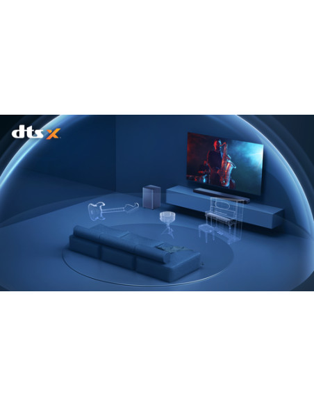 TCL S Soundbar S55H 2.1 canali, Dolby Atmos con Subwoofer integrato, supporto HDMI eARC, Bluetooth, 220W