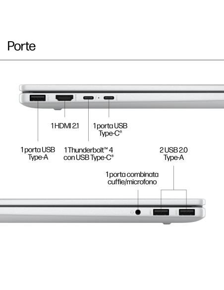 HP ENVY 17-da0003nl Intel Core Ultra 7 155U Computer portatile 43,9 cm (17.3") Touch screen Full HD 16 GB DDR5-SDRAM 1 TB SSD NV