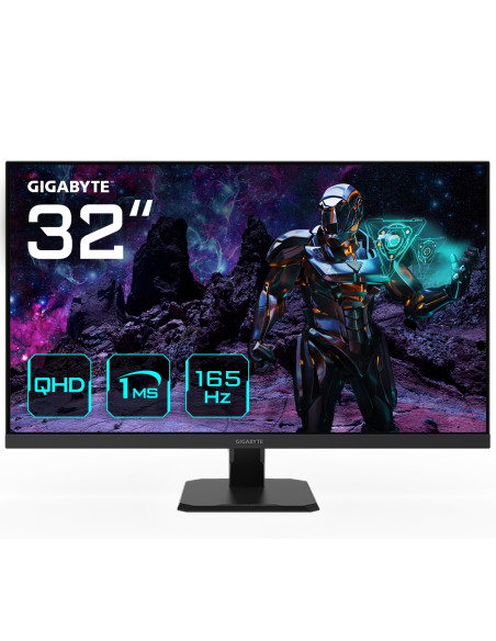 GIGABYTE GS32Q 31.5" Monitor da Gioco QHD - 2560 x 1440, 165Hz, 1ms, 300 cd/m², FreeSync Premium, HDR Ready, HDMI 2.0, Displayp