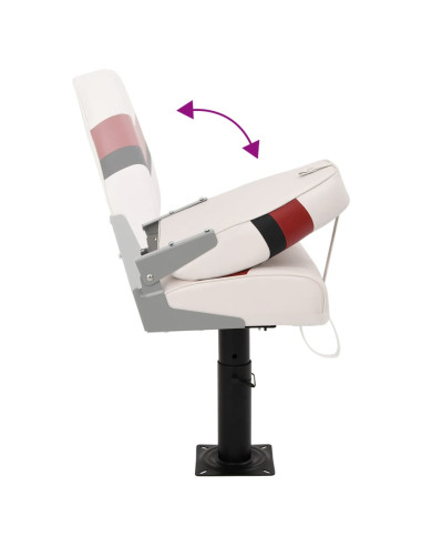 Set Sedile da Barca Pieghevole 2pz con Schienale Alto