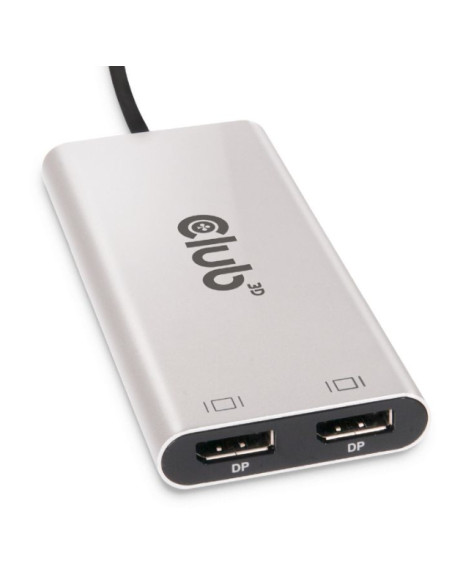 CLUB3D CSV-1586 hub di interfaccia Thunderbolt 3 40000 Mbit/s Argento