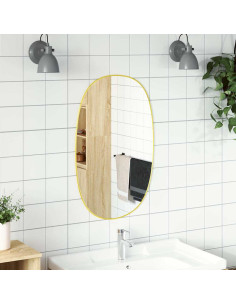 Specchio da Parete Dorato 80x50 cm 2