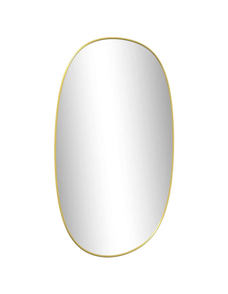 Specchio da Parete Dorato 80x50 cm