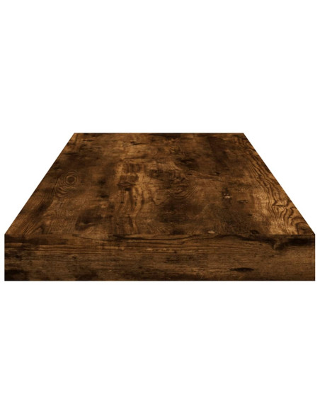 Mensole Parete 4pz Rovere Fumo 60x10x1,5 cm Legno Multistrato