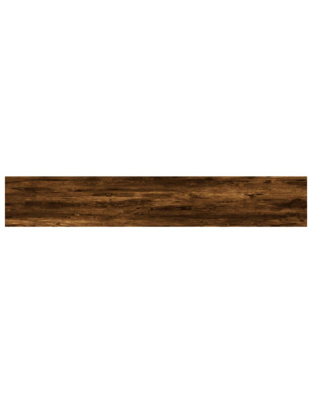 Mensole Parete 4pz Rovere Fumo 60x10x1,5 cm Legno Multistrato
