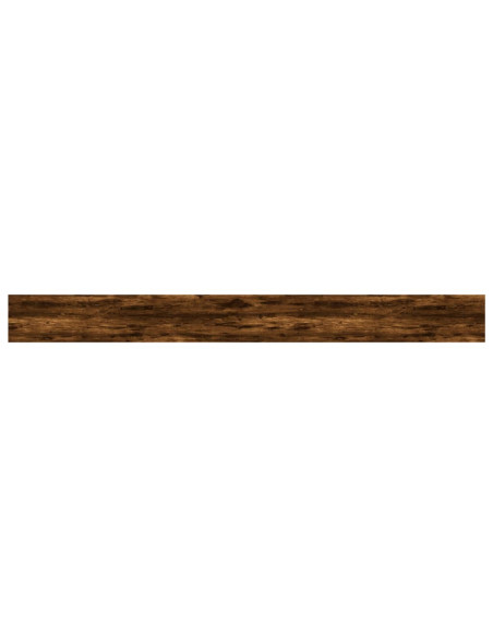 Mensole Parete 4pz Rovere Fumo 100x10x1,5 cm Legno Multistrato