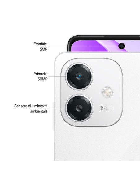 OPPO A40M Smartphone, Fotocamera AI 50MP, Selfie 5MP, Display 6.67” 90HZ LCD HD+, 5100mAh, RAM 16 GB (8+8) + ROM 256GB, IP54, 