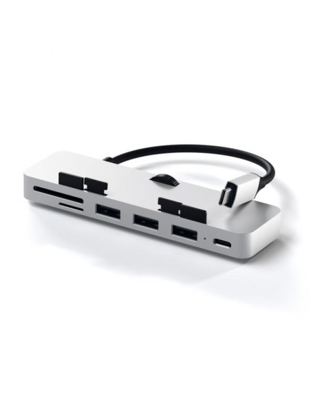 HUB PRO TYPE C CLAMP IMAC/IMACPRO MULTIPORT 3USB-USBC-SD SILVER