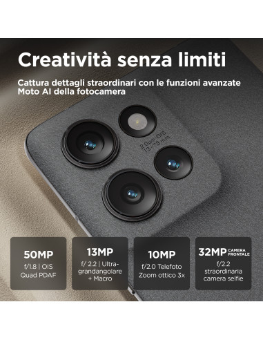 Motorola edge 50 16,9 cm (6.67") Doppia SIM Android 14 5G USB tipo-C 12 GB 512 GB 5000 mAh Grigio