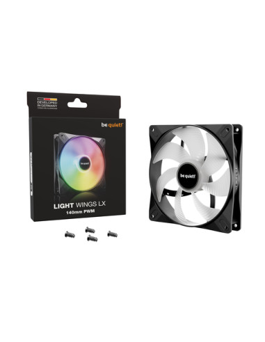 be quiet! LIGHT WINGS LX 140mm PWM Case per computer Ventilatore 14 cm Nero 1 pz