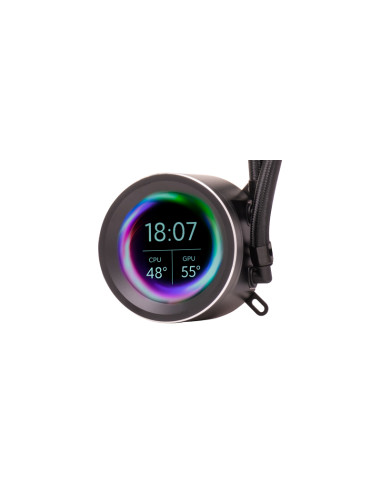 itek ARCTIC SPHERE LCD 240 Processore Kit di raffreddamento a liquido 12 cm Nero