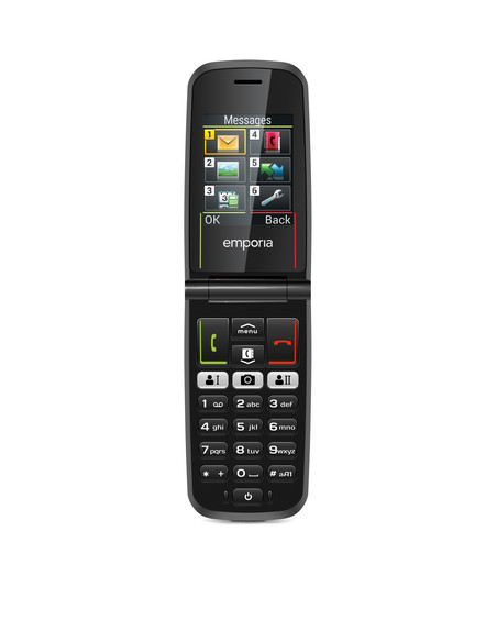 Emporia ACTIVEglam 5,59 cm (2.2") 85 g Nero Telefono per anziani