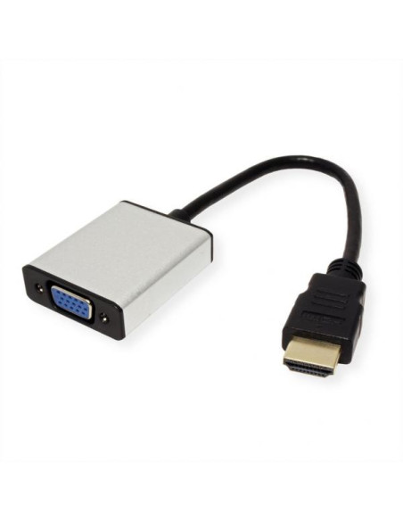 ADATTATORE HDMI-VGA M/F + AUDIO CON CAVO VALUE