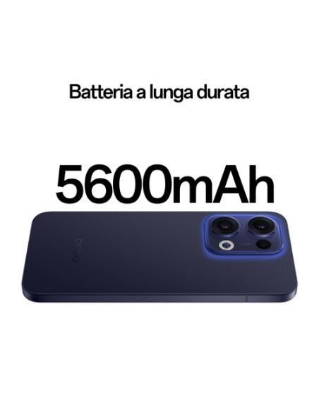 OPPO Reno13 5G AI Smartphone, Tripla fotocamera 50+8+2MP, Selfie 50MP, Display 6.59” 120HZ AMOLED FHD+, 5600mAh, RAM 12GB(Esp4