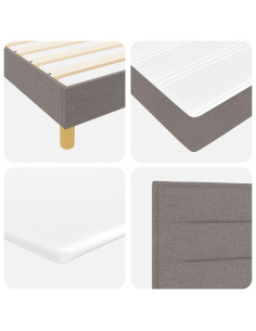 Letto a Sorgente LED con materasso Talpa 120 x 190 cm Tessuto