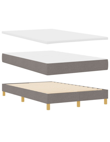 Letto a Sorgente LED con materasso Talpa 120 x 190 cm Tessuto