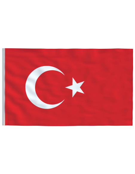 Asta e Bandiera Turchia 5,55 m Alluminio