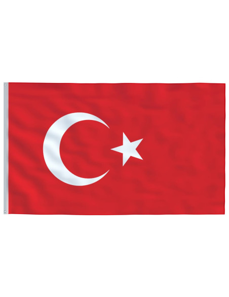Asta e Bandiera Turchia 6,23 m Alluminio