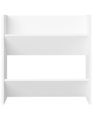 Scarpiere a Muro 4 pz Bianche 60x18x60 cm in Legno Multistrato