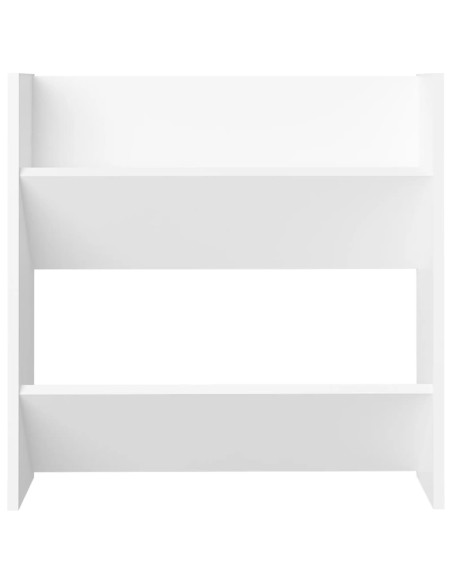 Scarpiere a Muro 4 pz Bianche 60x18x60 cm in Legno Multistrato