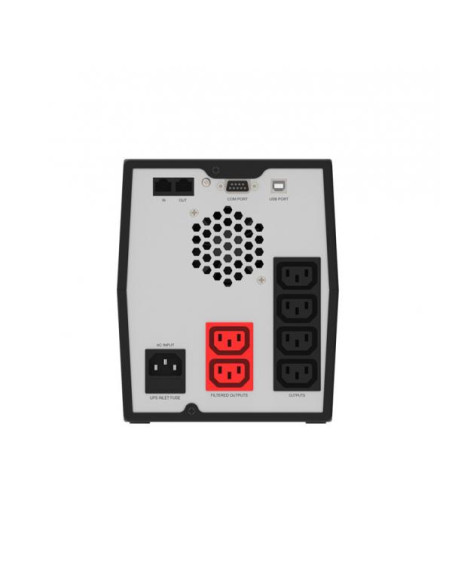 UPS 3 KVA DESKTOP LINE INT.SERVER SERIES 4*IEC+2*IEC PROT LCD BK ADJ