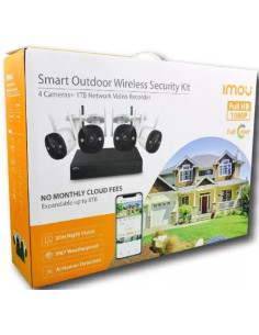 KIT WIFI CON NVR ED HDD 1TB E 4