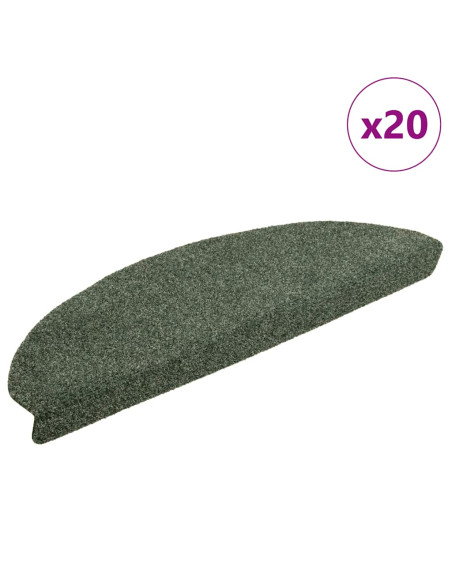 Tappetini Autoadesivi per Scale 20 pz Verdi 65x21x4 cm