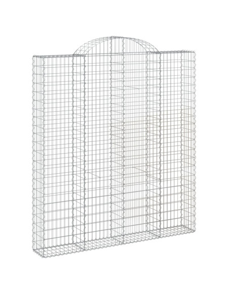 Cesti Gabbioni ad Arco 18 pz 200x30x220/240 cm Ferro Zincato