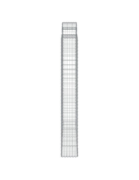 Cesti Gabbioni ad Arco 18 pz 200x30x220/240 cm Ferro Zincato