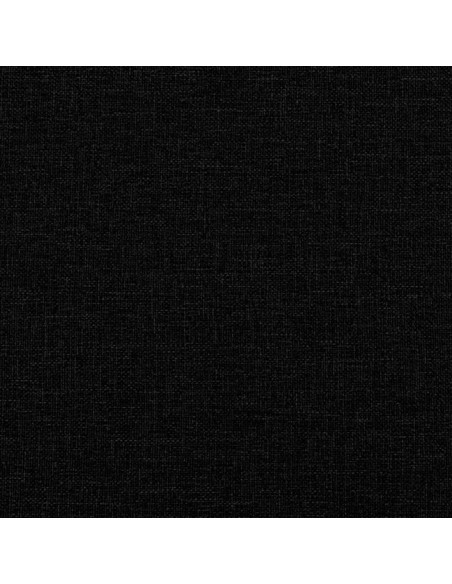 Poltrona con Poggiapiedi Nero 60 cm in Tessuto