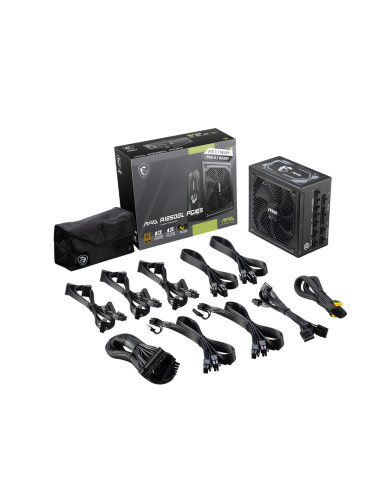 MSI MAG A1250GL PCIE5 alimentatore per computer 1250 W 24-pin ATX ATX Nero