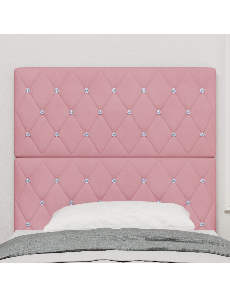 Testiera con testiera Rosa 90 cm Pelle Sintetica