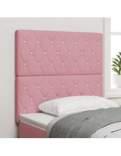 Testiera con testiera Rosa 100 cm Pelle Sintetica