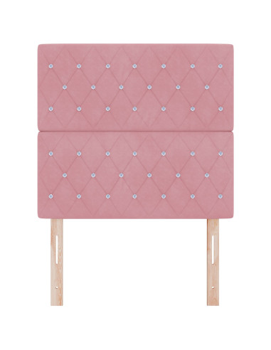 Testiera con testiera Rosa 90 cm Pelle Sintetica