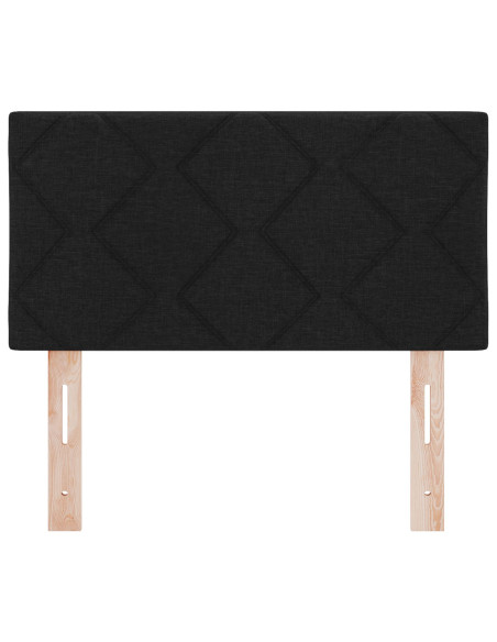 Testiera  Design a Blocchi Diamante Nera 80 cm Tessuto