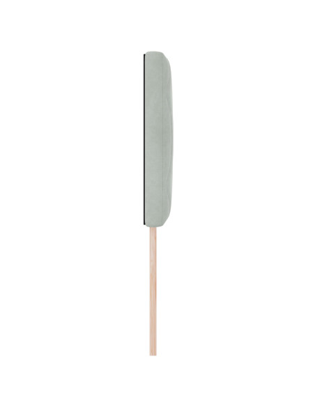 Testiera  Design a Blocchi a Diamante Grigio Chiaro 80 cm in Velluto