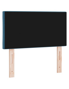 Testiera con testiera Blu scuro 80 cm Velluto