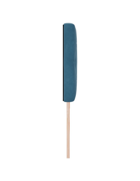 Testiera  con bottoni in cristallo, tufted, blu scuro, 200 cm, in velluto