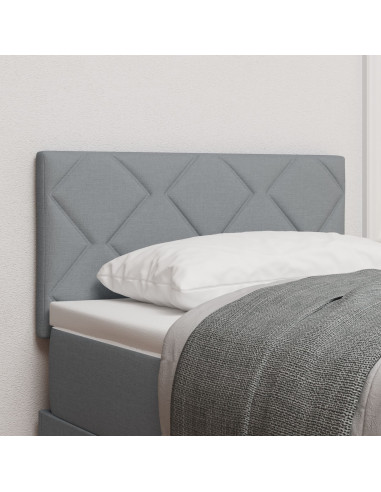 Testiera con testiera Grigio chiaro 80 cm Pelle Sintetica