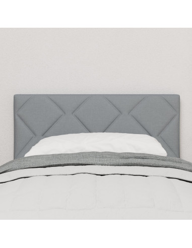 Testiera con testiera Grigio chiaro 80 cm Pelle Sintetica