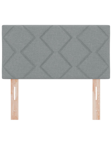 Testiera con testiera Grigio chiaro 80 cm Pelle Sintetica